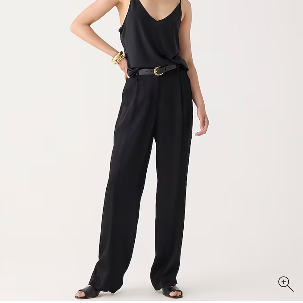 Jcrew straight-leg essential pant in luster crepe
